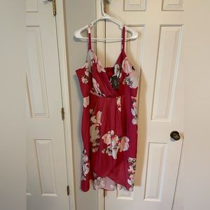 City Chic red floral dress